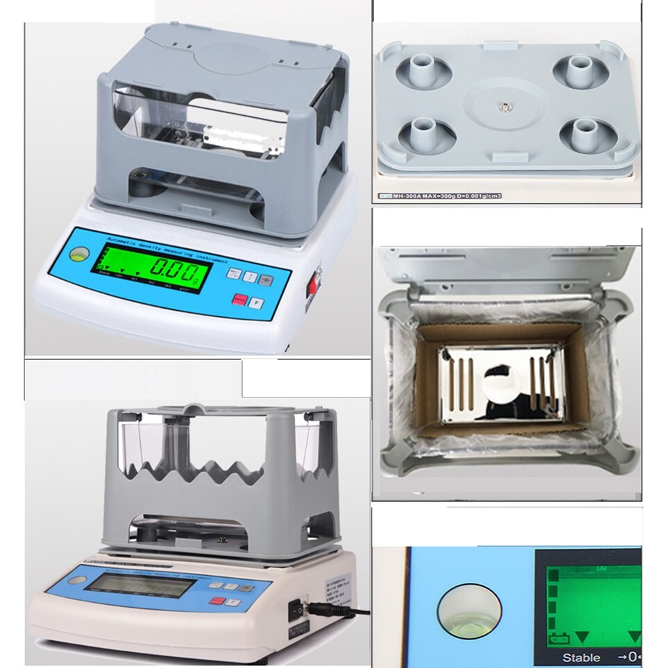Density Meter Solid Densimeter Testing Instrument With LCD Display 0.01 to 300g