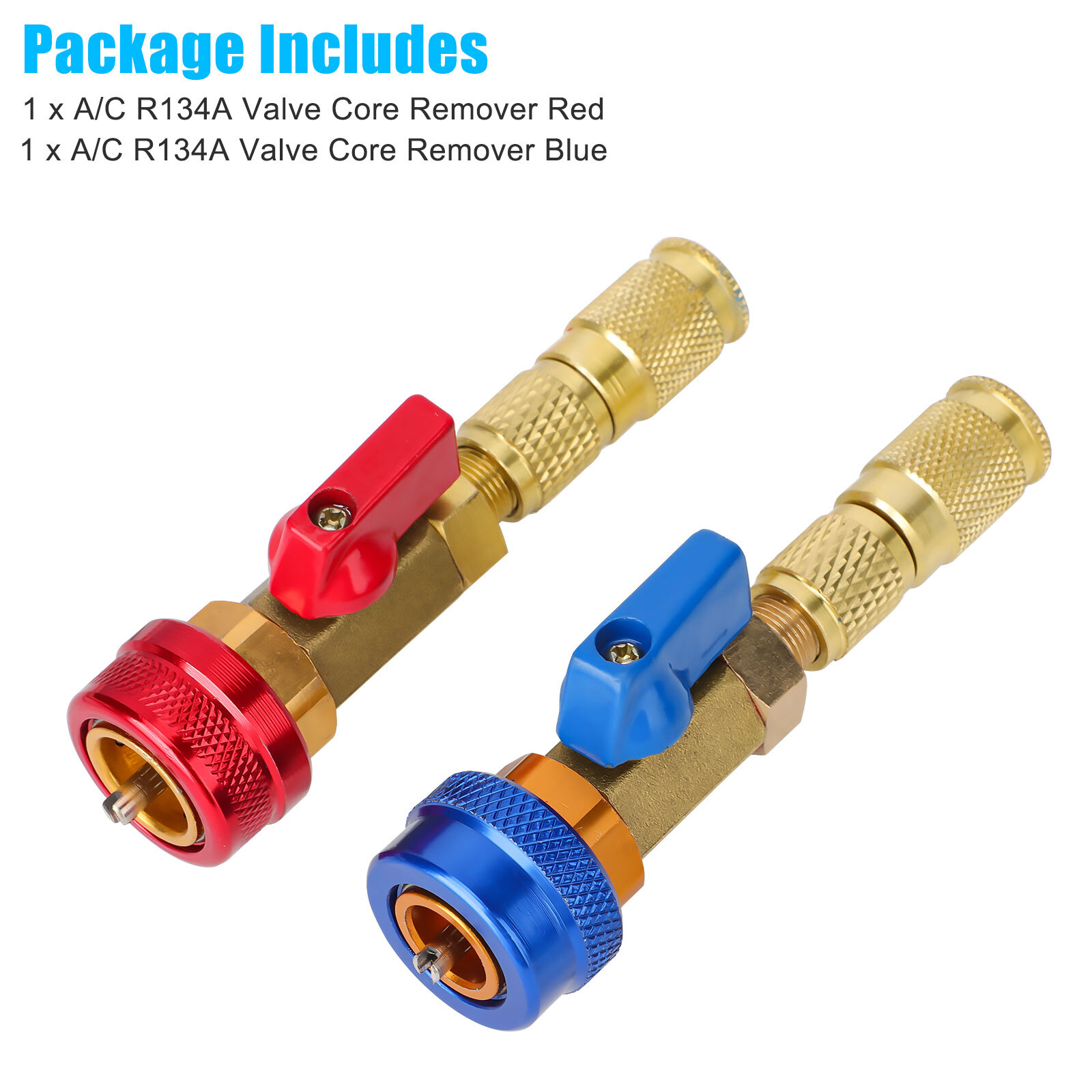 R134A A/C Air Conditioning Valve Core Remover Installer High Low Coupler Tool