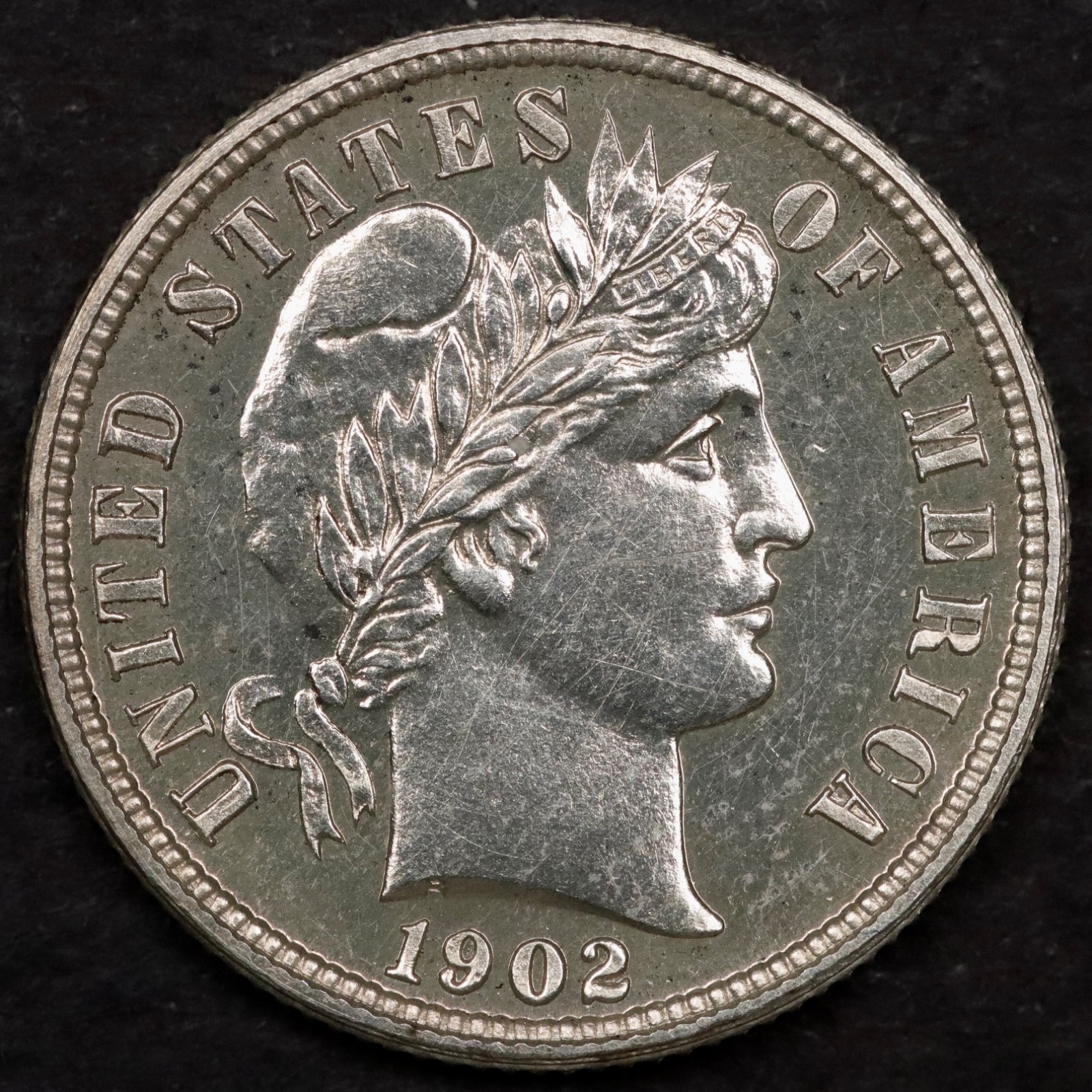 1902 10c Barber Dime - Proof