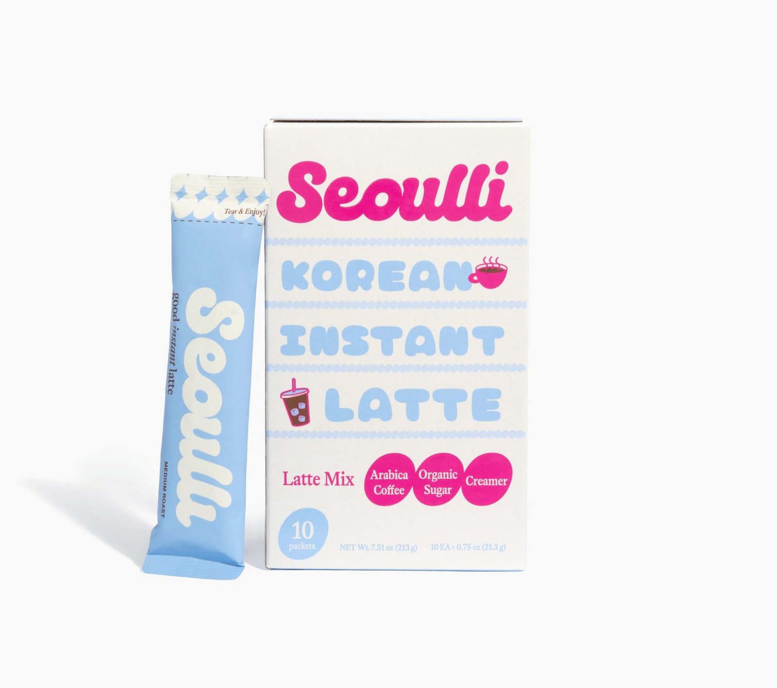 Korean Instant Latte – Premium 3-in-1 Coffee Sticks with Arabica Beans, Real ...