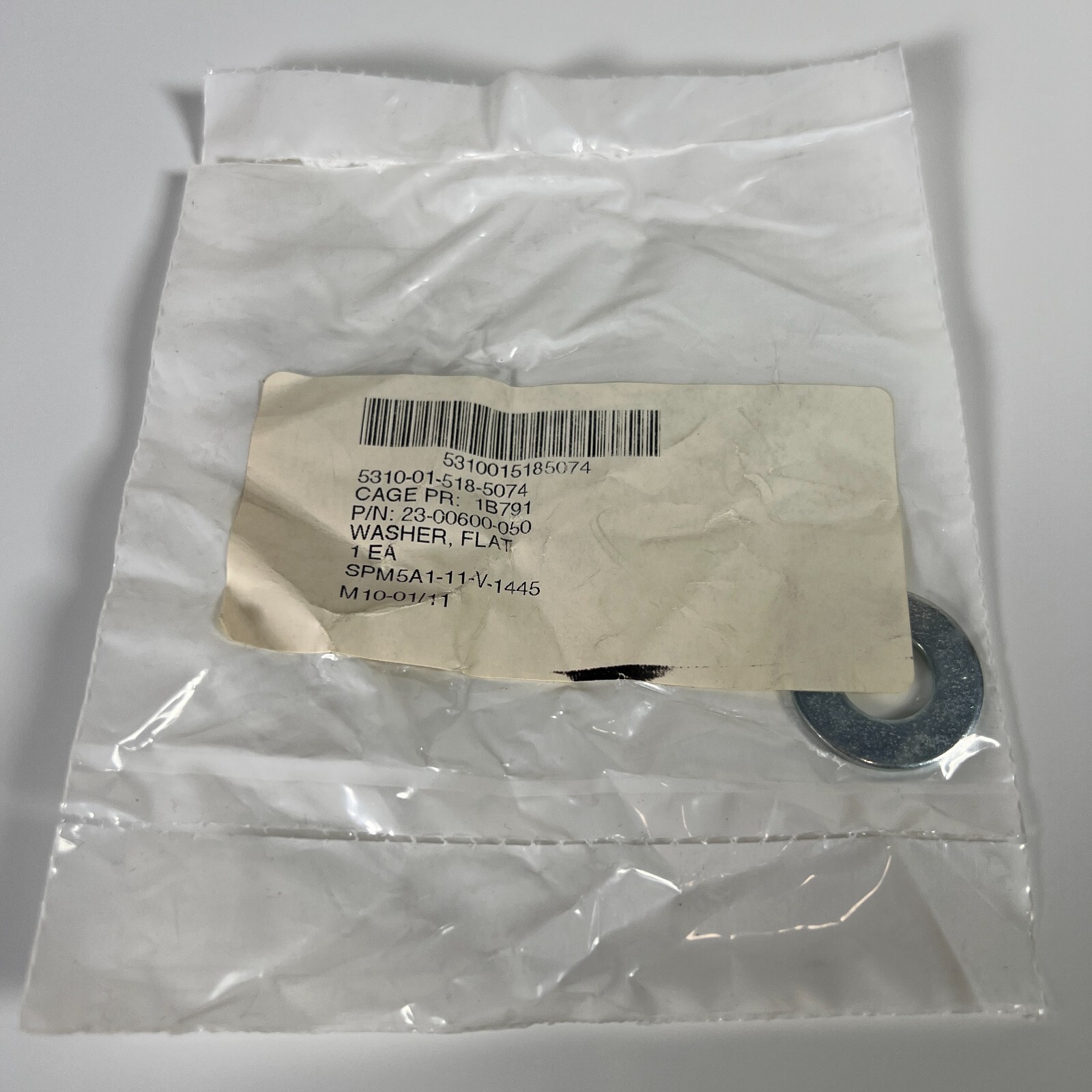 Washer, Flat Steel P/N 23-00600-050, 5310015185074 Military Surplus Part Lot 24x