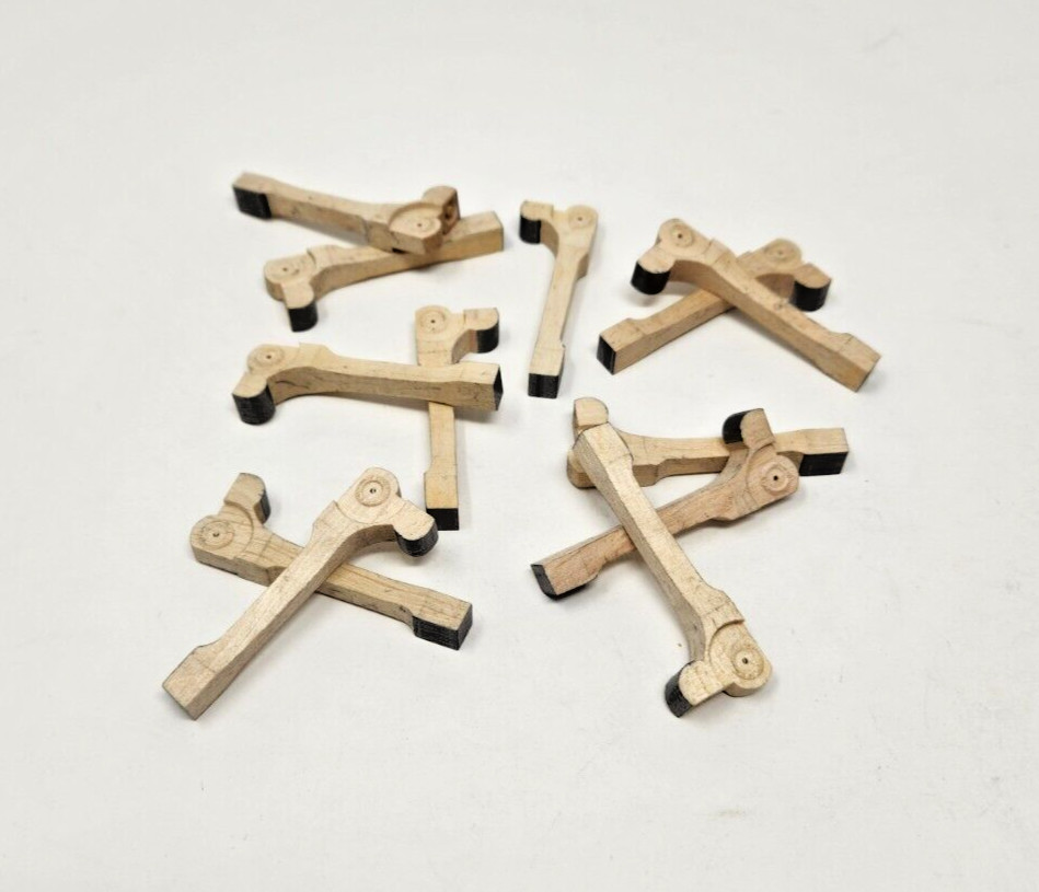 Wood Compact Action Piano Jacks NO FLANGES- Set of 12