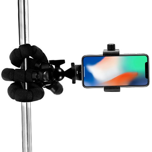 Flexible Small Octopus Tripod Bluetooth Remote Stand Rotating Phone Holder