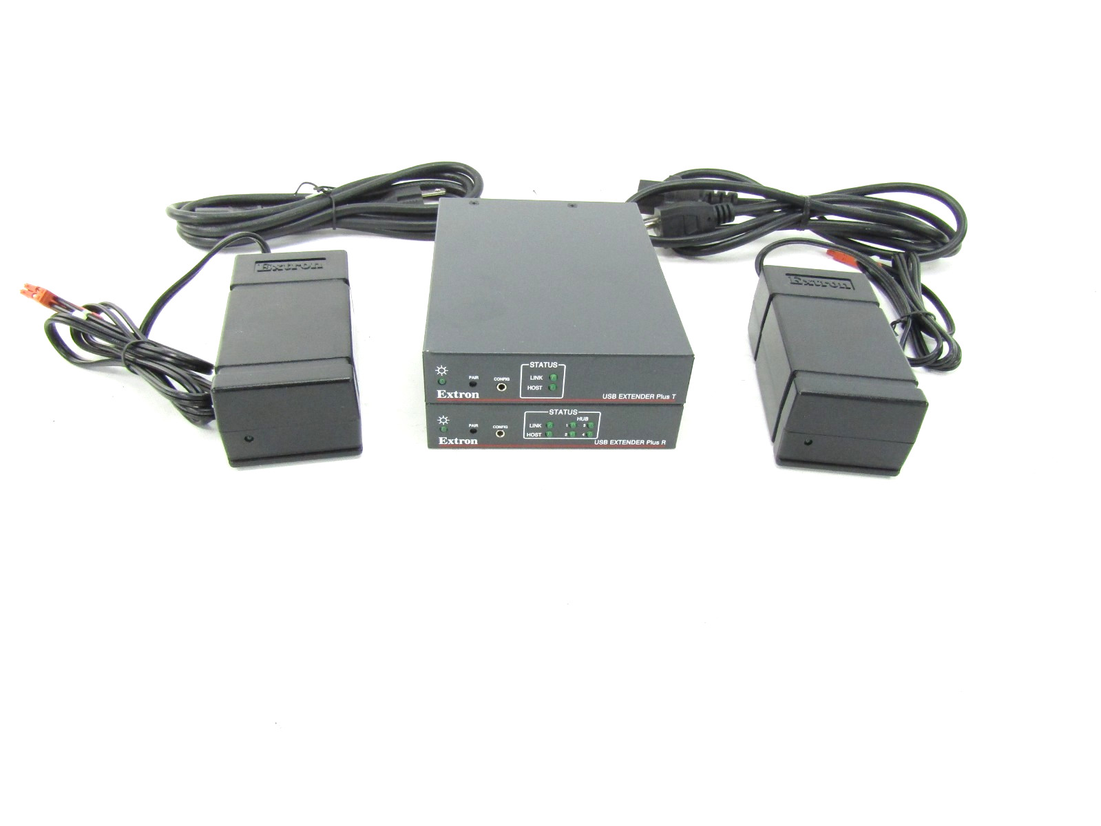 Extron USB Extender Plus T / R Transmitter & Receiver w/ AC Adapters