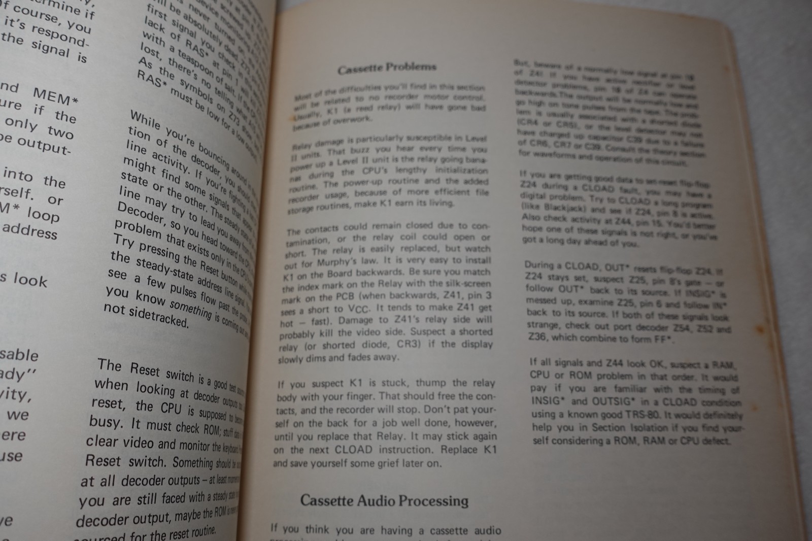 Radio Shack TRS-80 Micro Computer Technical Reference Handbook 1978 Publication