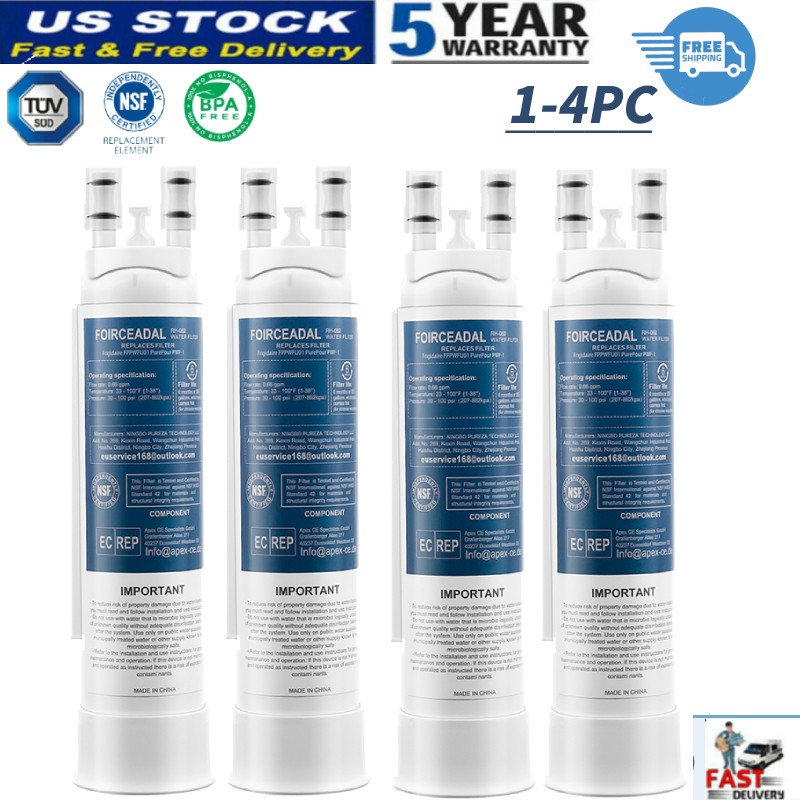 NEW 1~4pc for Frigidaire PWF-1 FPPWFU01 Refrigerator PurePour Water Ice Filter