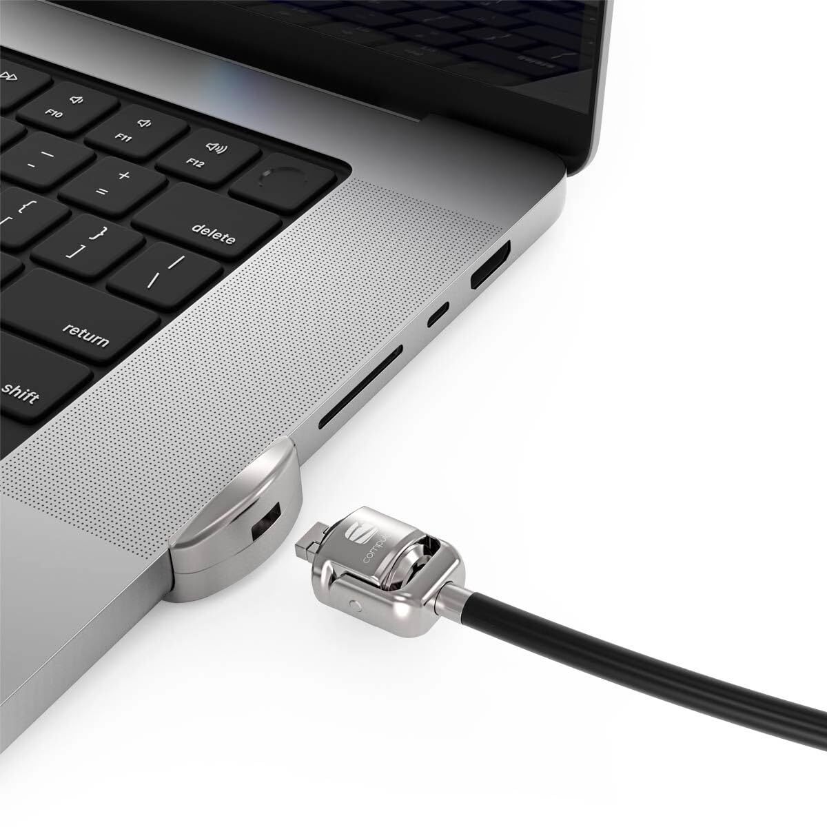 Compulocks Ledge Lock Adapter and keyed Cable Lock for M1 M2 M3 & M4 MacBook