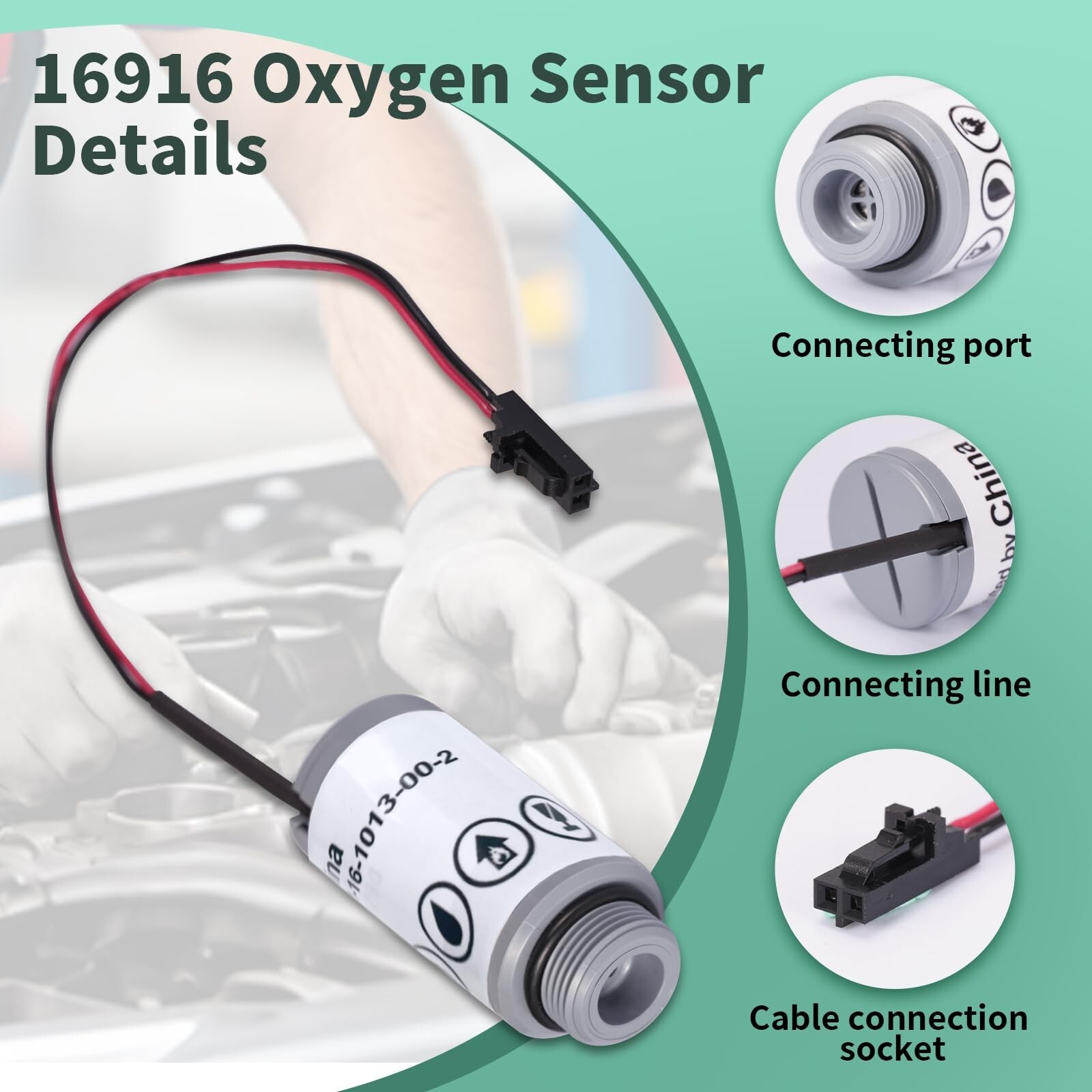 Replacement Oxygen Sensor - 16916 Oxygen Sensor for Robinair R-1234yf Machine