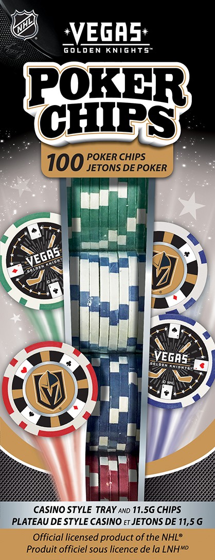 MasterPieces - Las Vegas Golden Knights - NHL Poker Chip Set - 100 Piece