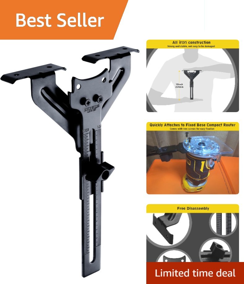 Enhanced Router Edge Guide - Ideal for Compact Routers & Effortless Positioning