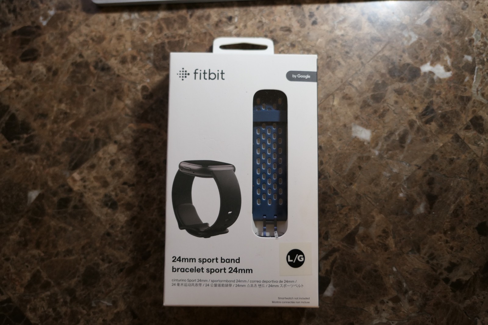 GENUINE Fitbit Versa 3 Versa 4 Sense  Sense 2 - Sport Band Blue Large 24mm