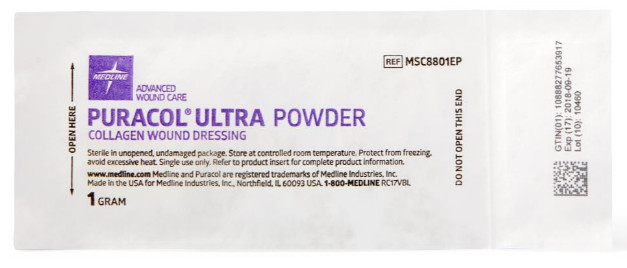 Medline Puracol Ultra Powder Collagen Wound Dressing, 1 g- MSC8801EPZ