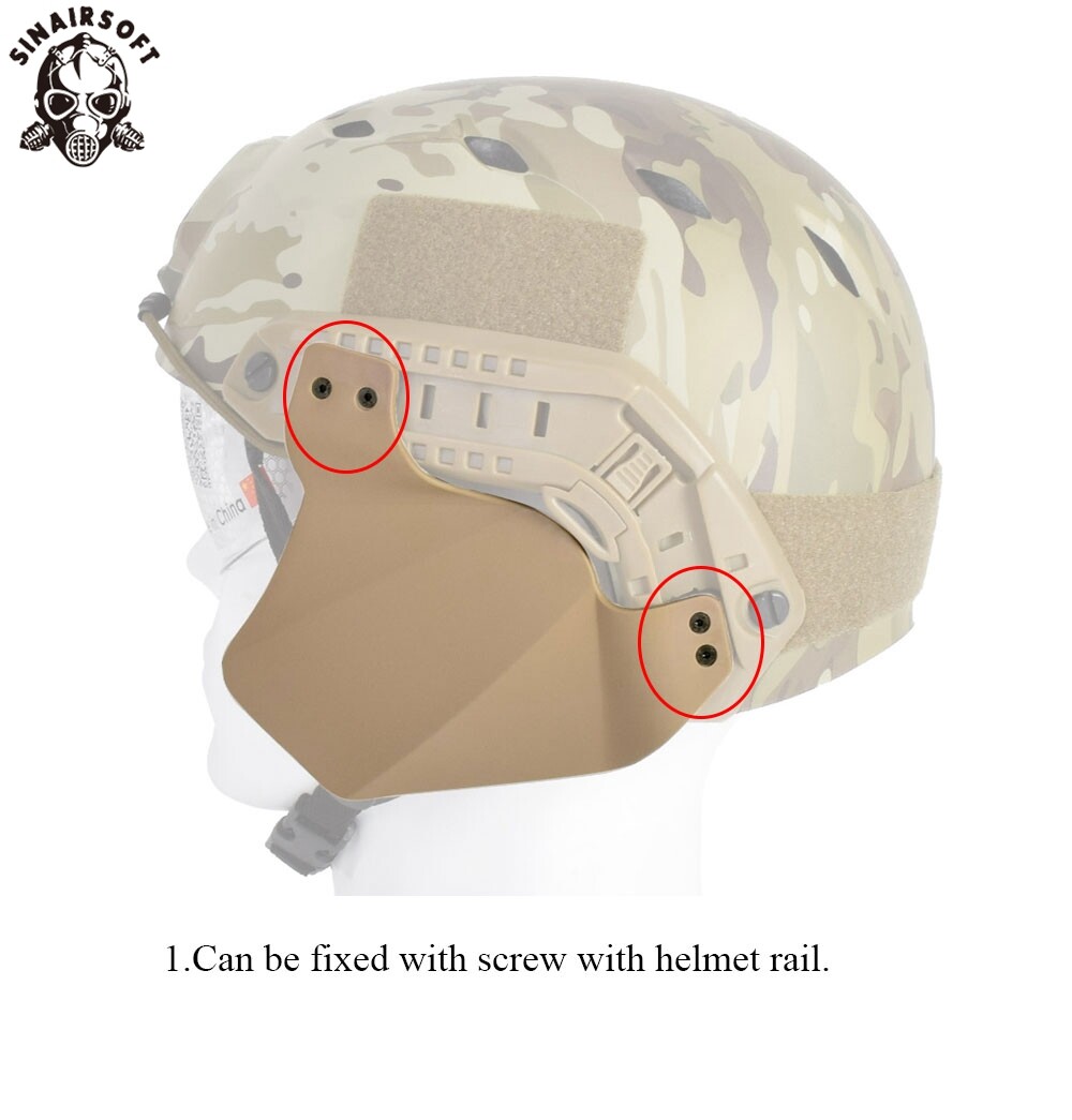 Tactical Fast Helmet Ears Protector Side Soft Covers for Fast Helmet Rail System