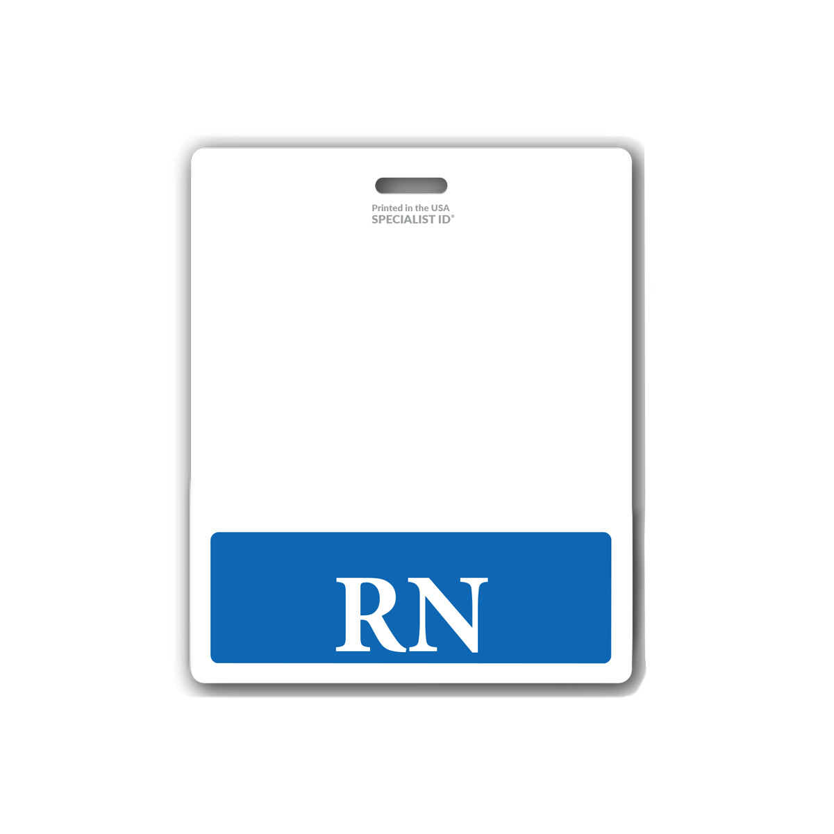 RN Badge Buddy Oversized Horizontal Extra Long ID Backer for Registered Nurses