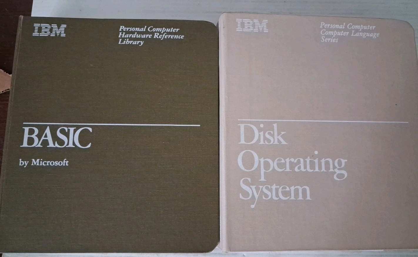 IBM BASIC & Disk Operating System Personal Computer  Reference Library lot of 2