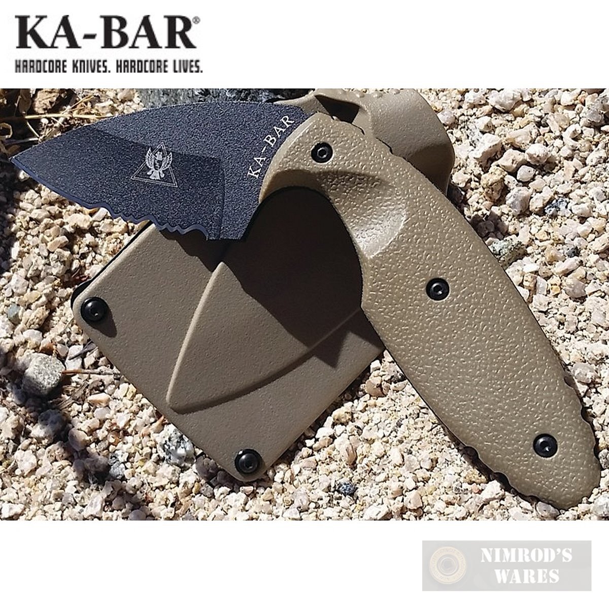 Ka-Bar TDI KNIFE Half-Serrated Coyote Concealed Self-Defense 1477CBCP FAST SHIP