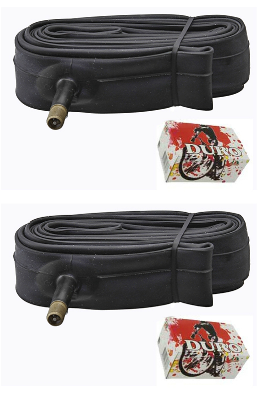 Two Bike Tube Duro 26 x 1.0/1.50 33mm Standard Schrader/Valve.