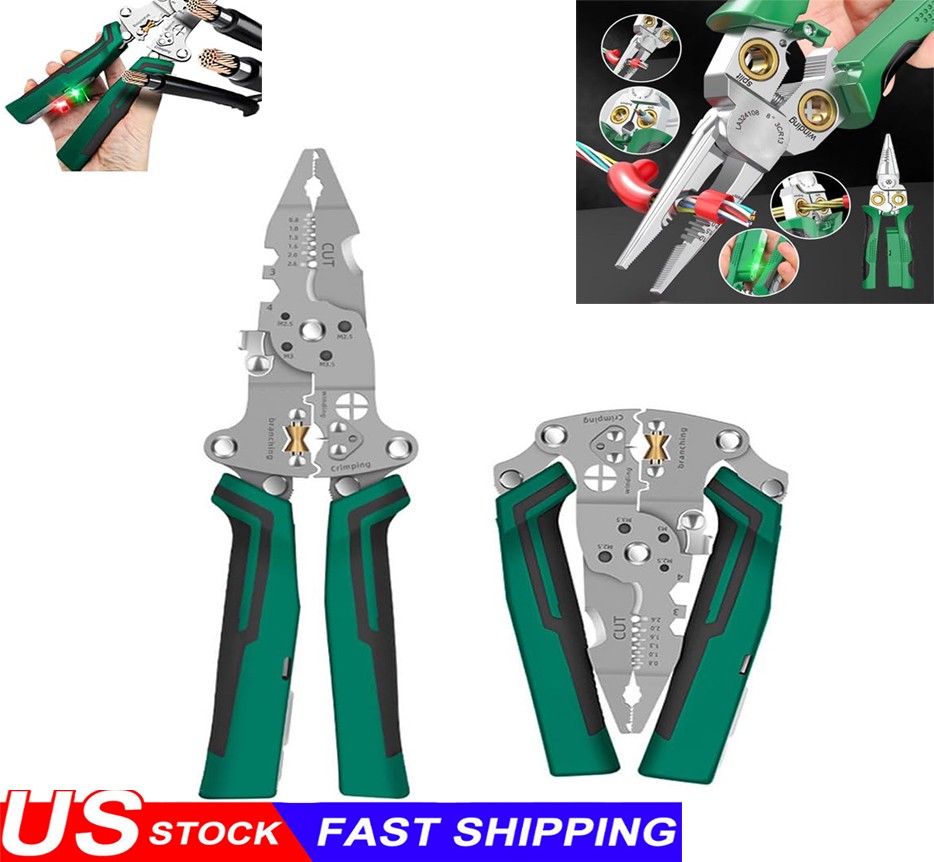 Multi-Function Wire Stripper Tester​​ 18 IN 1 Foldable Plier with Voltage Tester