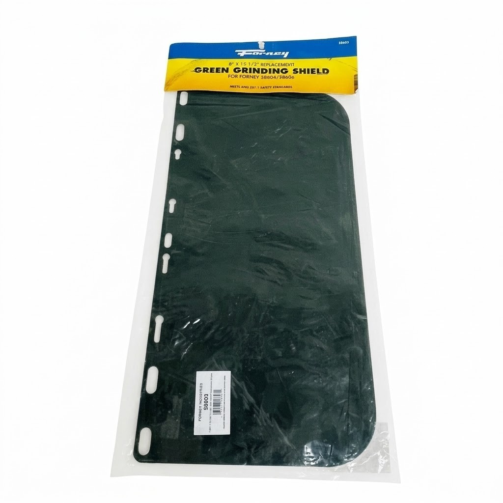 Forney 58603 Green Grinding Shield Visor 15.5"×8" Replacement Face Protector