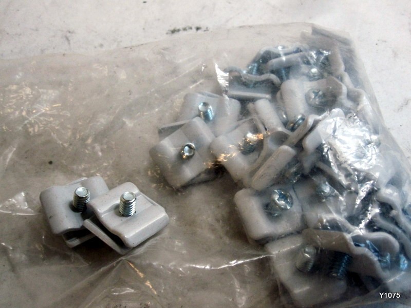 25Pcs Grid Wall Joining Clips Connectors white