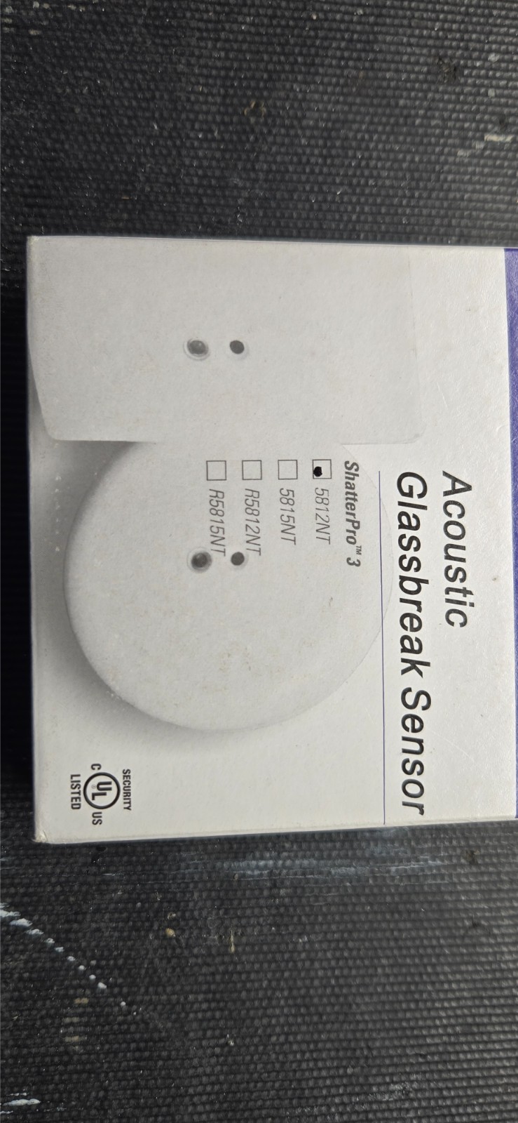 GE 5812NT Acoustic Glassbreak Sensor - New W Box