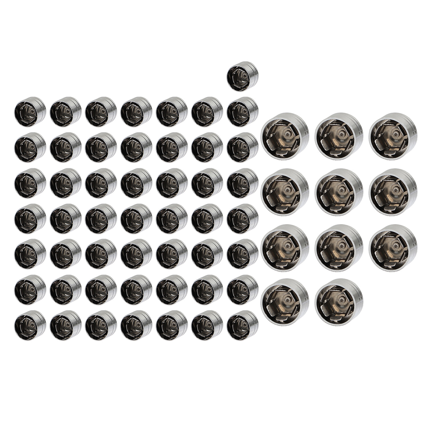 61Pcs Chrome Engine Bolt Cap For Harley Heritage Softail Fatboy FLSTF EFI FLSTFI