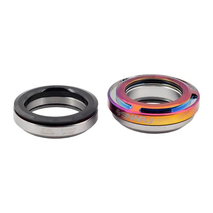 SNAFU FONTANEL BMX 1-1/8" INTEGRATED 45/45 HEADSET JET FUEL