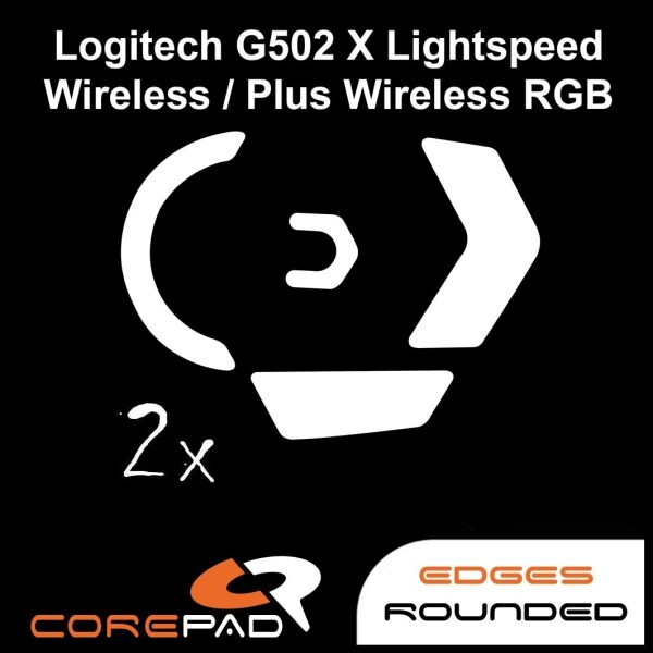 Corepad Skatez Logitech G502 X Lightspeed PLUS mouse feet Hyperglide PTFE Teflon
