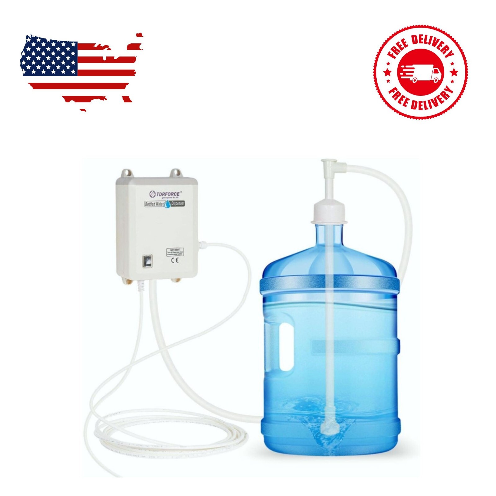 5 Gal Bottled Water Dispenser Pump Dispensing System 5 Gallon Water Jug