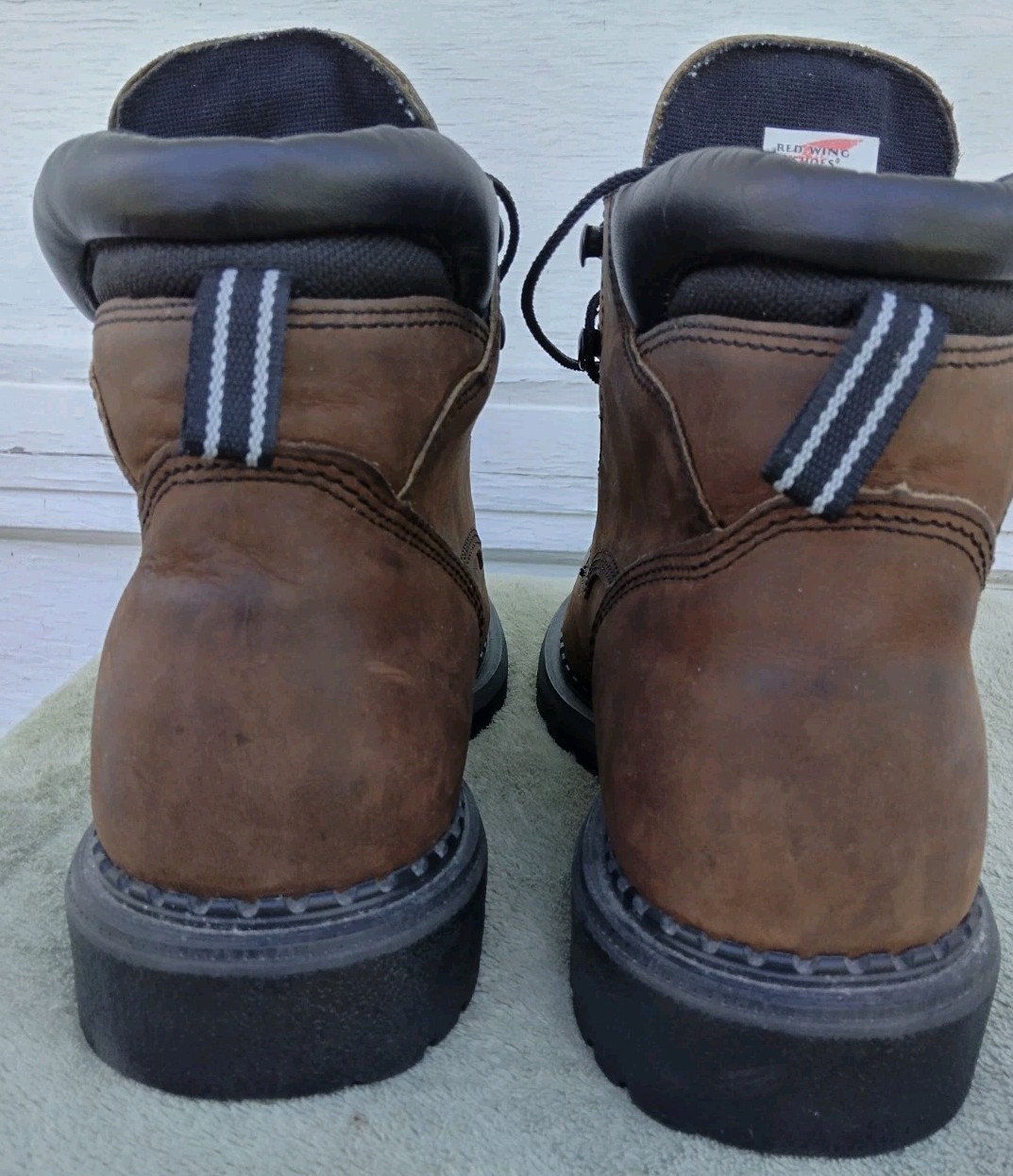 Size 10 D Red Wing Dynaforce 1206 Brown Waterproof Leather Soft Toe Work Boots