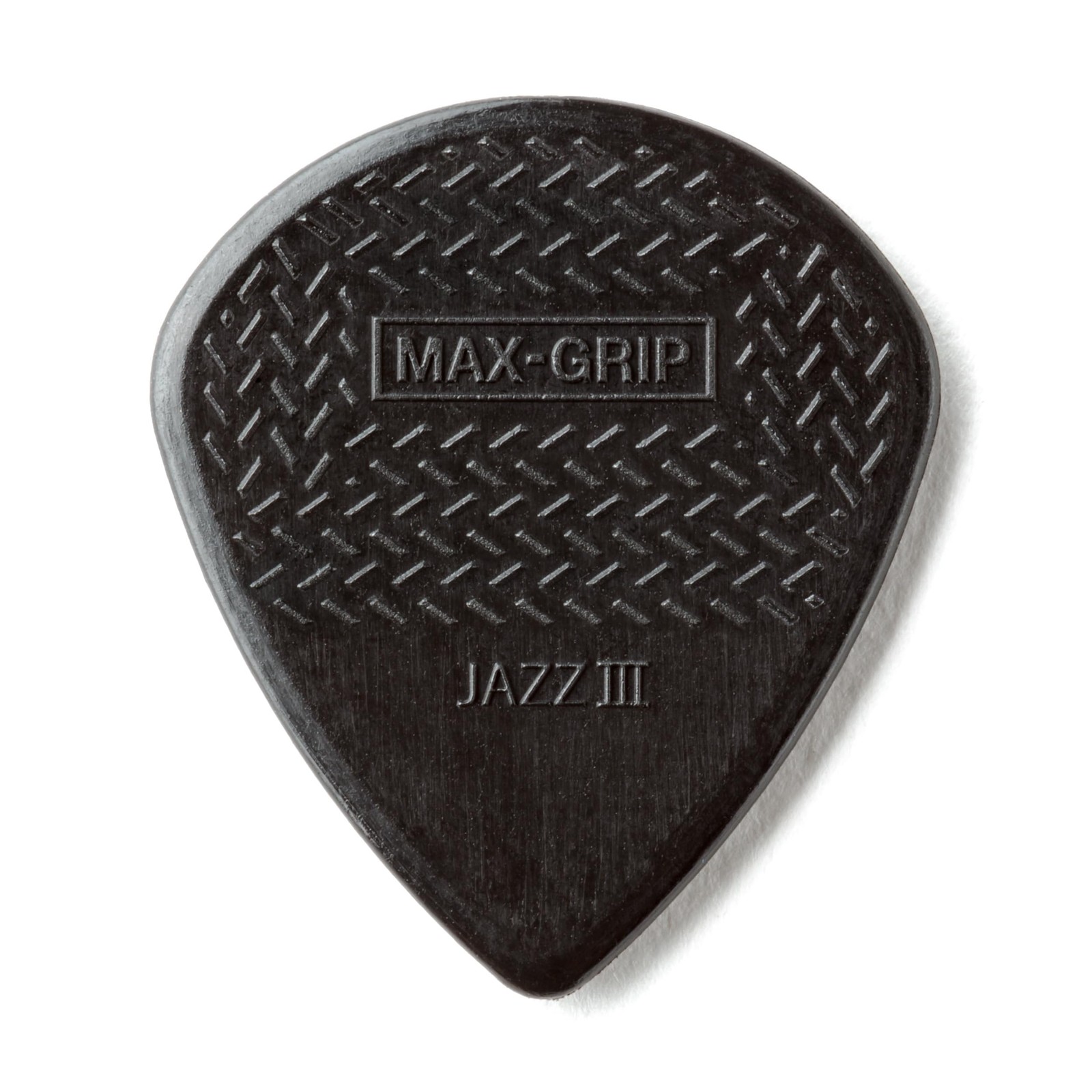 Jim Dunlop Max-Grip® Jazz III Stiffo Pick 1.38MM - 6 Pack Small, BLACK