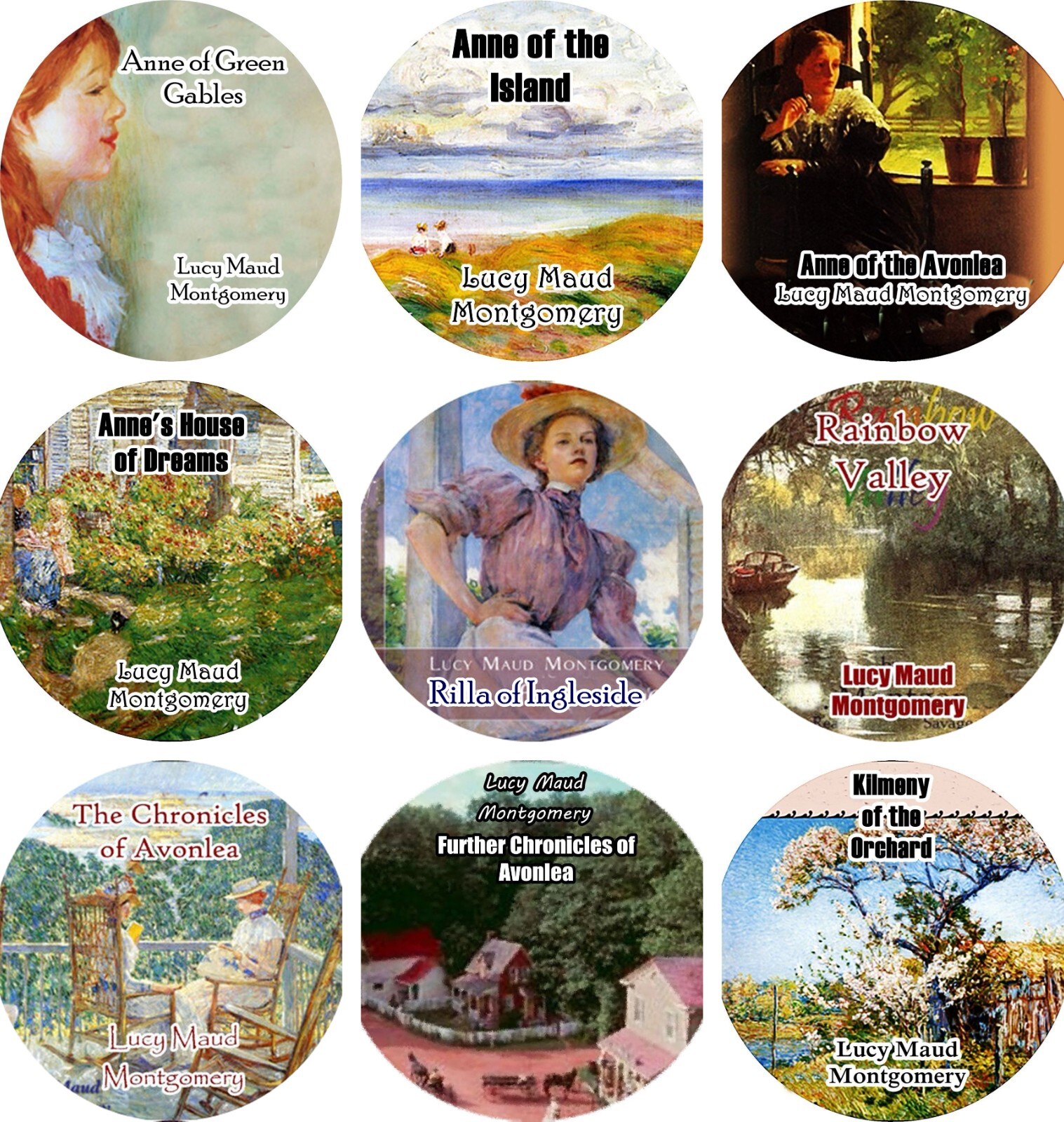 Lucy Maud Montgomery Lot of 9 Mp3 (Check Player) CD Audiobook Anne Green Gables