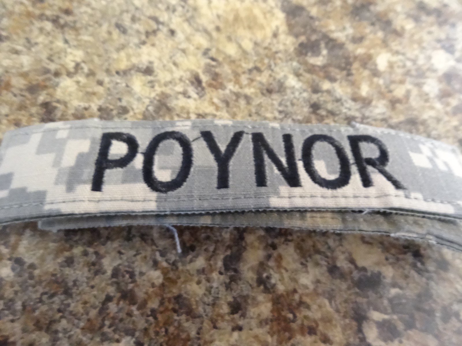 MILITARY US ARMY PATCH FOR ACUS DIGITAL HOOK AND LOOP BACK NAME TAPE WITH POYNOR