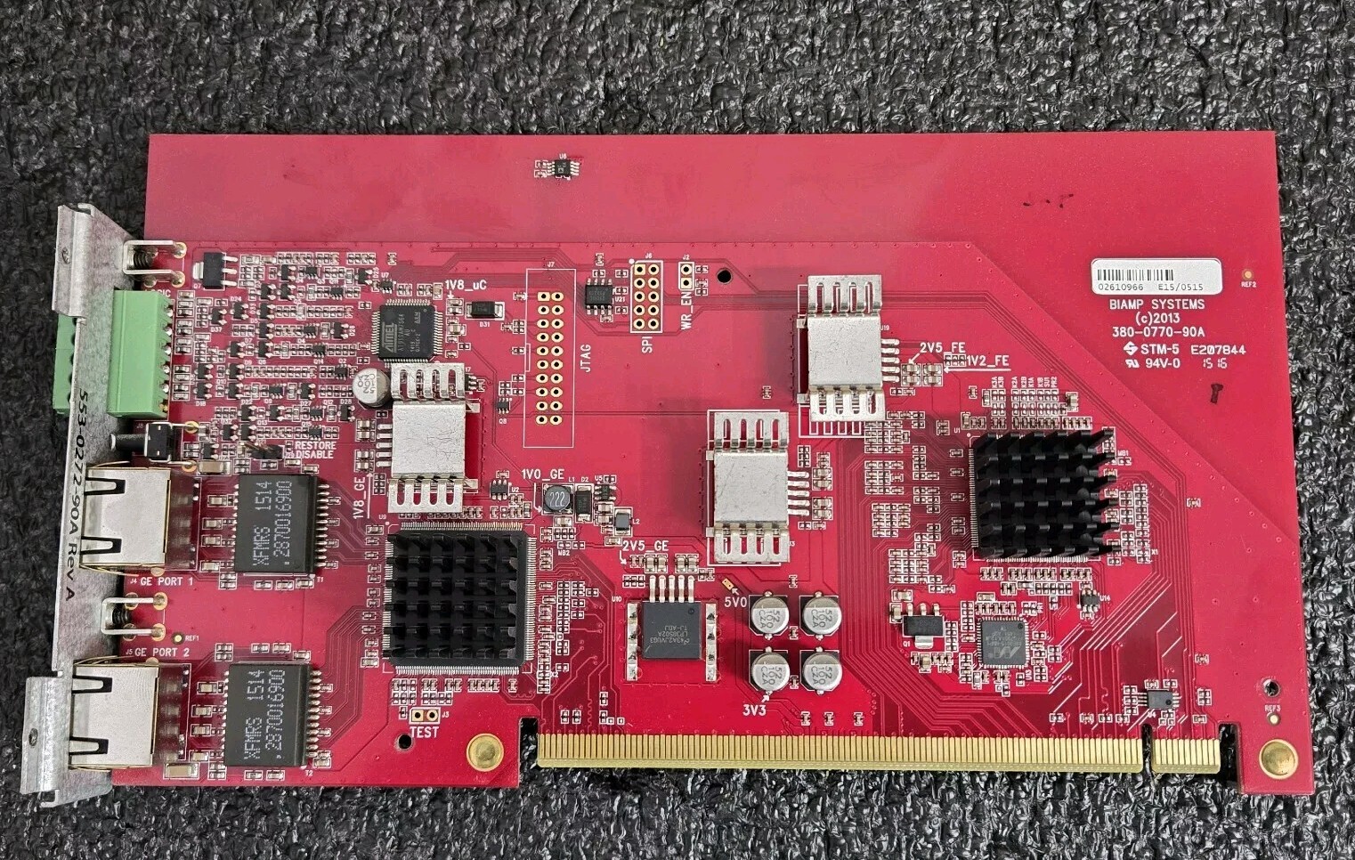 Biamp Tesira Server IO SNC-1 Network Controller Board  380-0639-90F