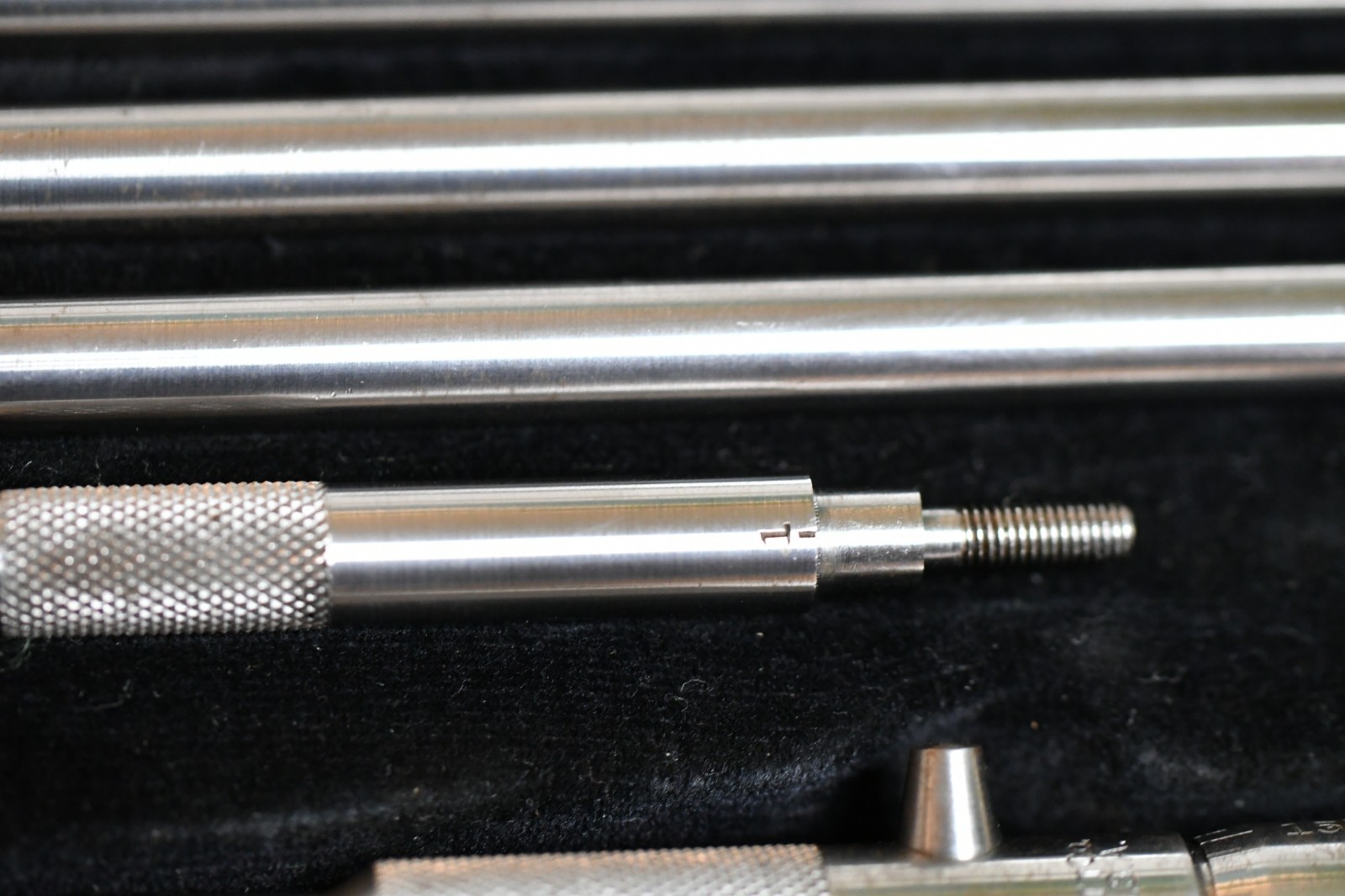 Vintage Starrett Series 124C Solid-Rod Inside Micrometer Set 1940s