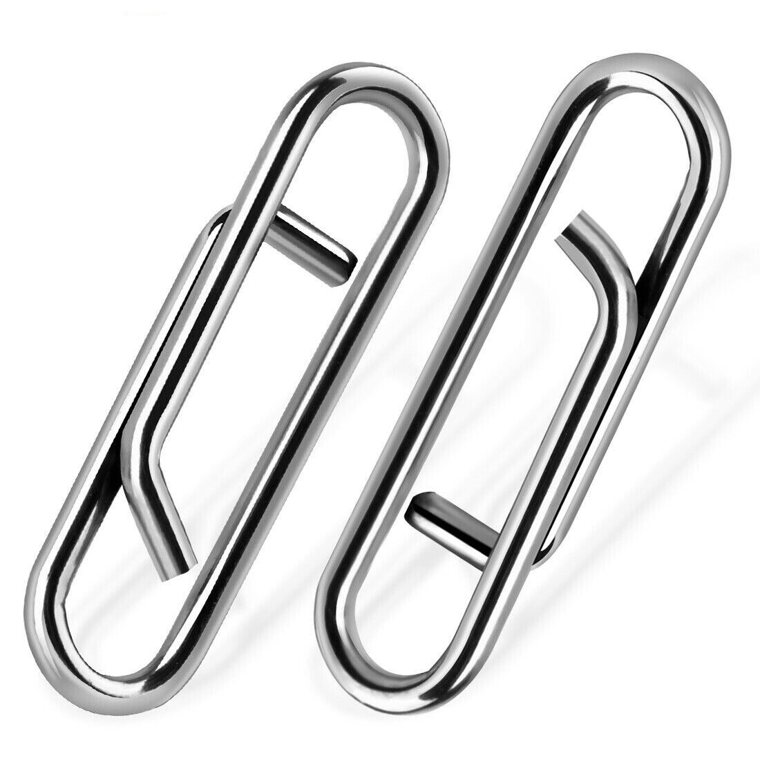 100Pcs Fishing Clip Power Clips Stainless Steel Fishing Snaps For Saltwater