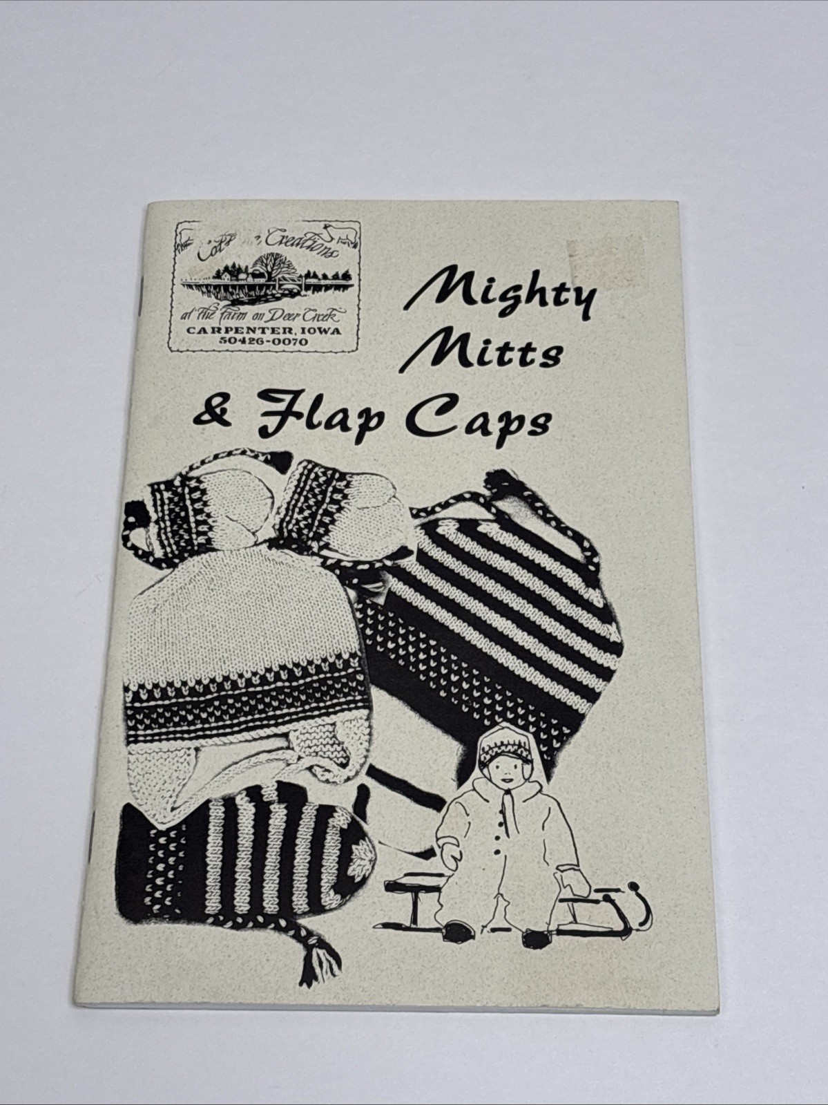 Cottage Creations Mighty Mitts & Flap Caps Knitting Pattern