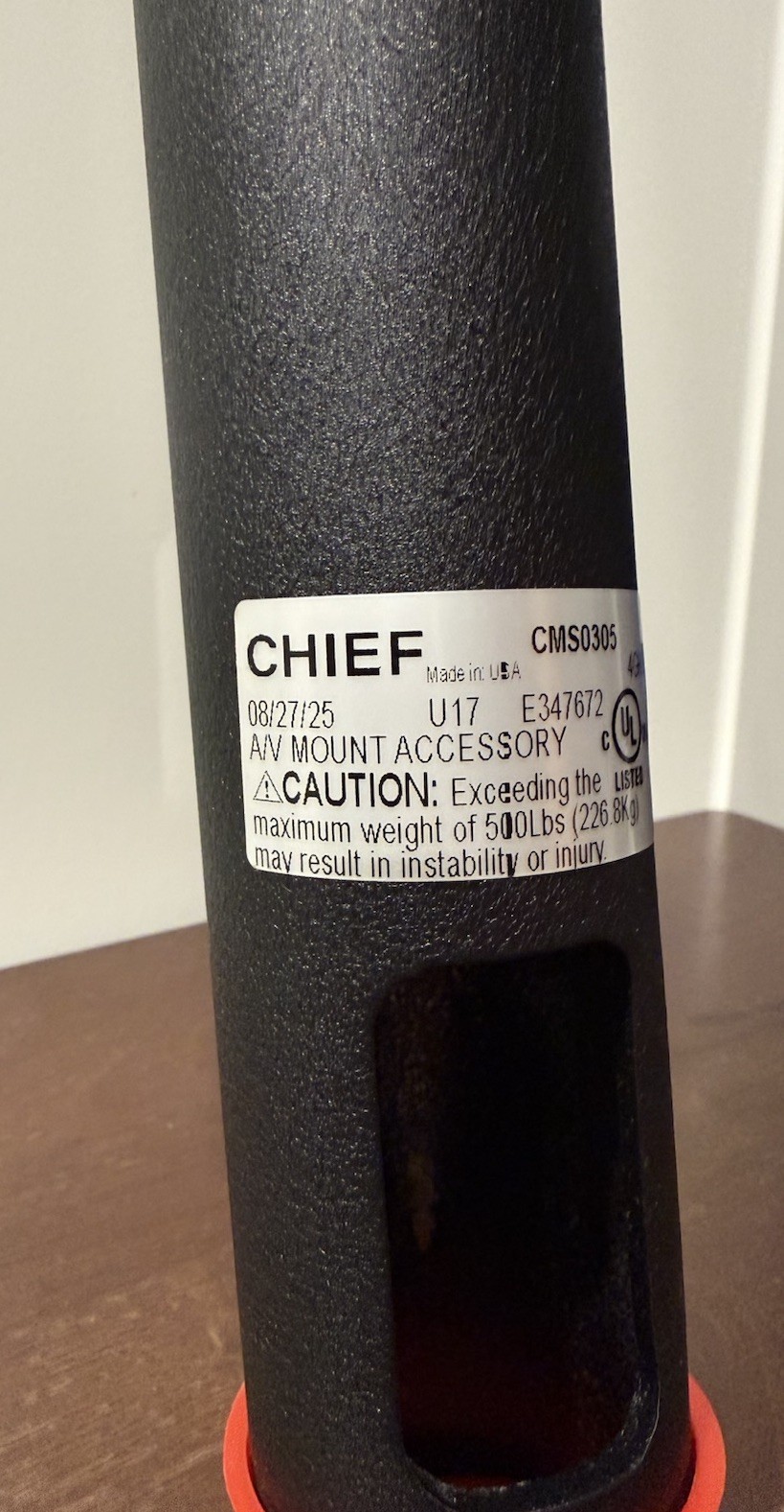 New Open Box Chief Manufacturing CMS0305 | 3-5’ Adjustable Extension Column