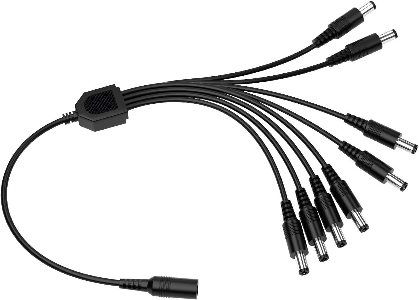 ZOSI DC 1 Female to 8 Male Output Power Splitter Cable Y Adapter for CCTV Access