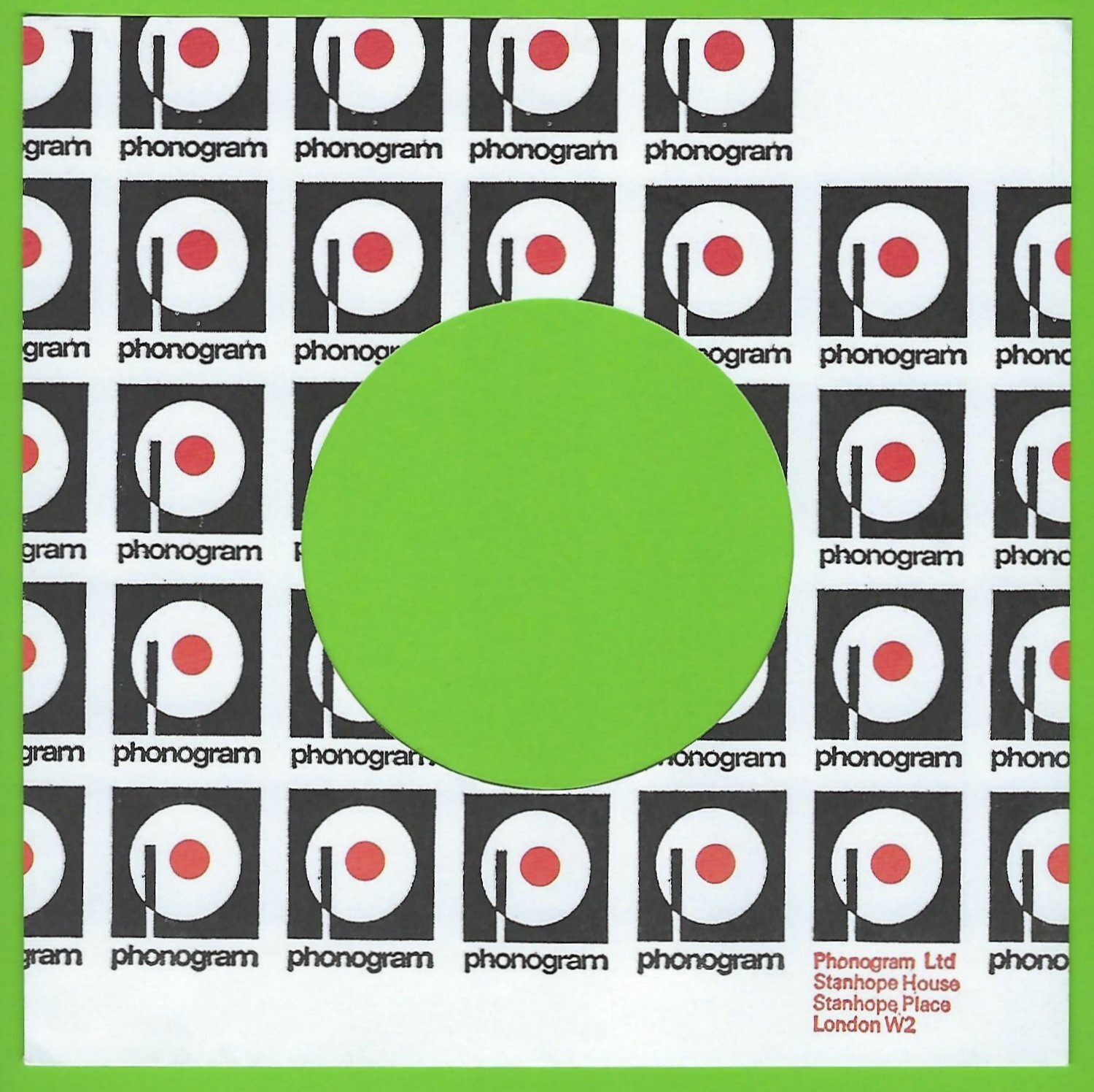 PHONOGRAM (black/white logo) REPRODUCTION RECORD COMPANY SLEEVES - (pack of 10)