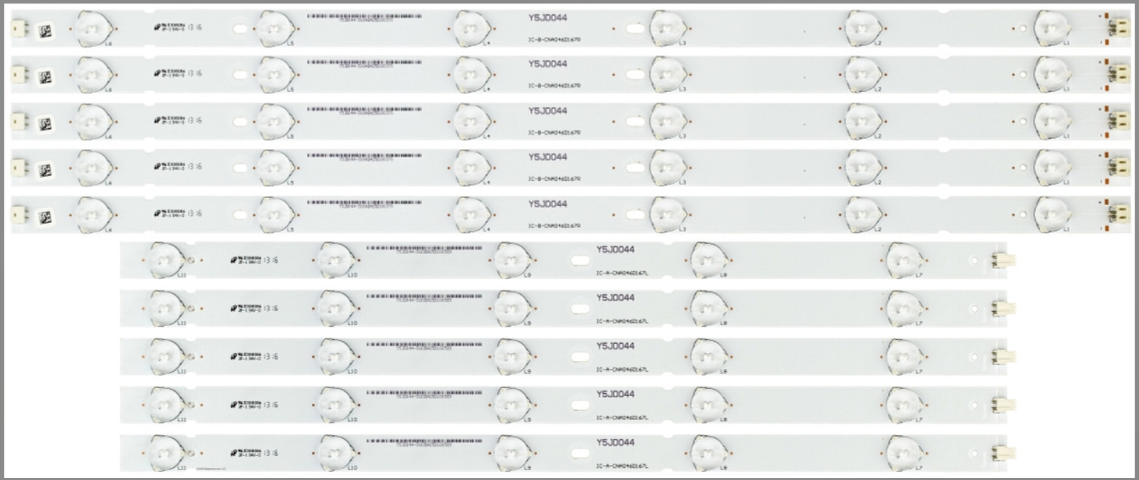 LED STRIPs For WESTINGHOUSE DW46F1Y1 CW46T9FW IC-A-CNA046D167L/R