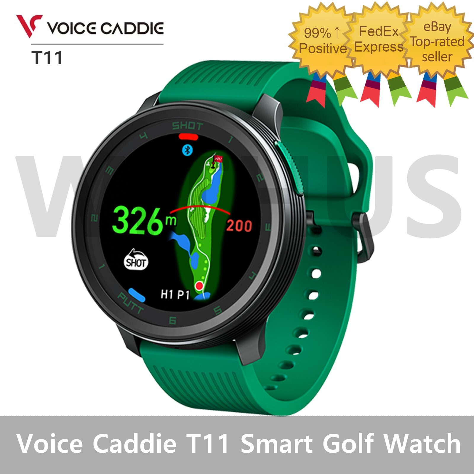 Voice Caddie T11 Smart Golf Watch Globalmap Course View - Tracking