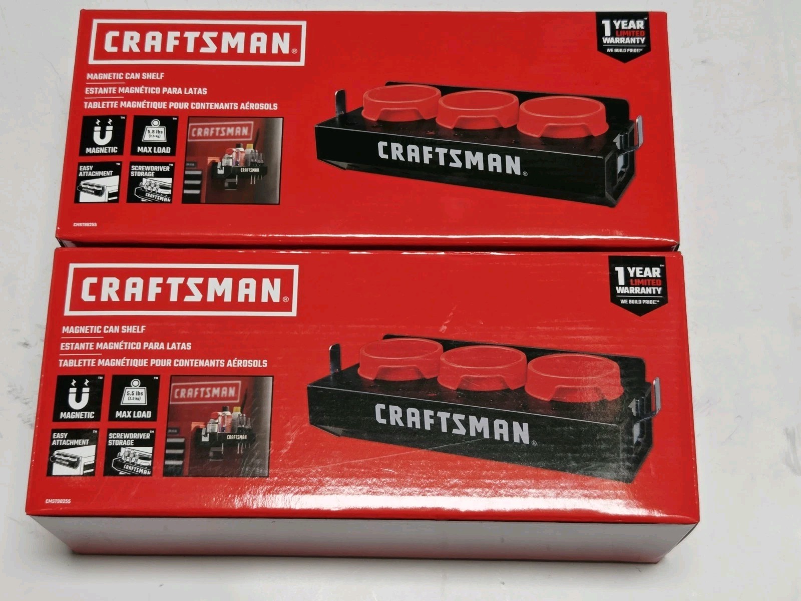 Craftsman Magnetic Can Shelf 2pk