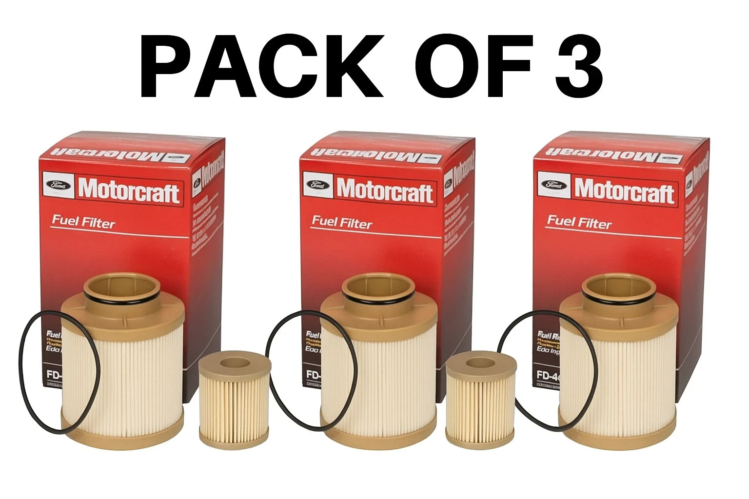 03-07 Ford F Series 6.0L Powerstroke Turbo Diesel OE Spec 3 Fuel Filters Filter