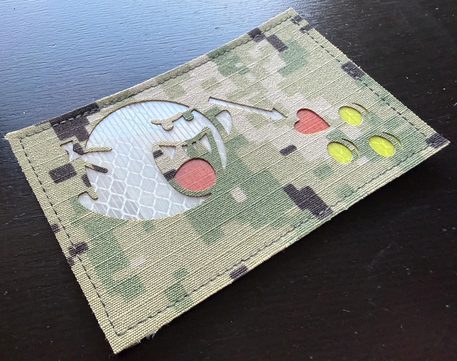 FSUP Crew "Boo Beard" AOR2 Multicolor Reflective Variant Patch