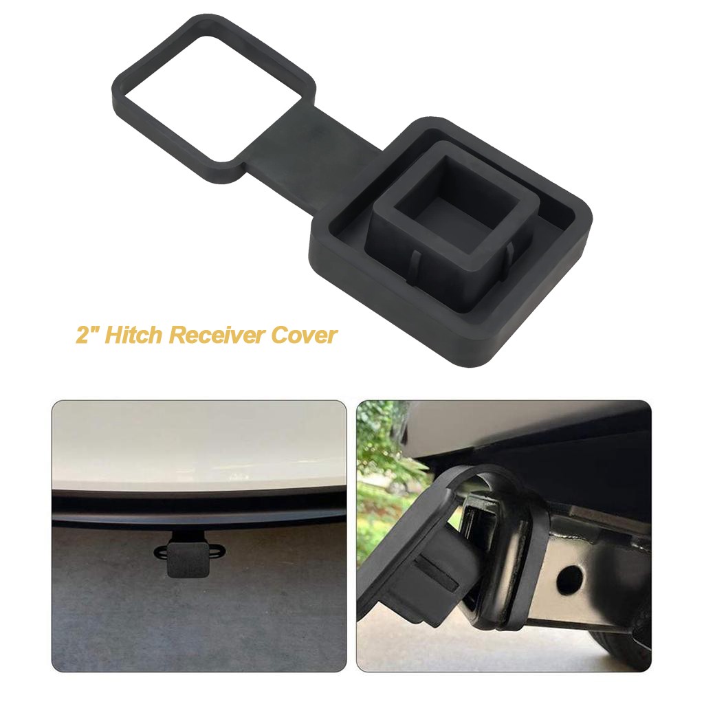 2" Hitch Receiver Cover 4-Way Flat Insert Tow Trailer Tube Dustproof Plug Cap