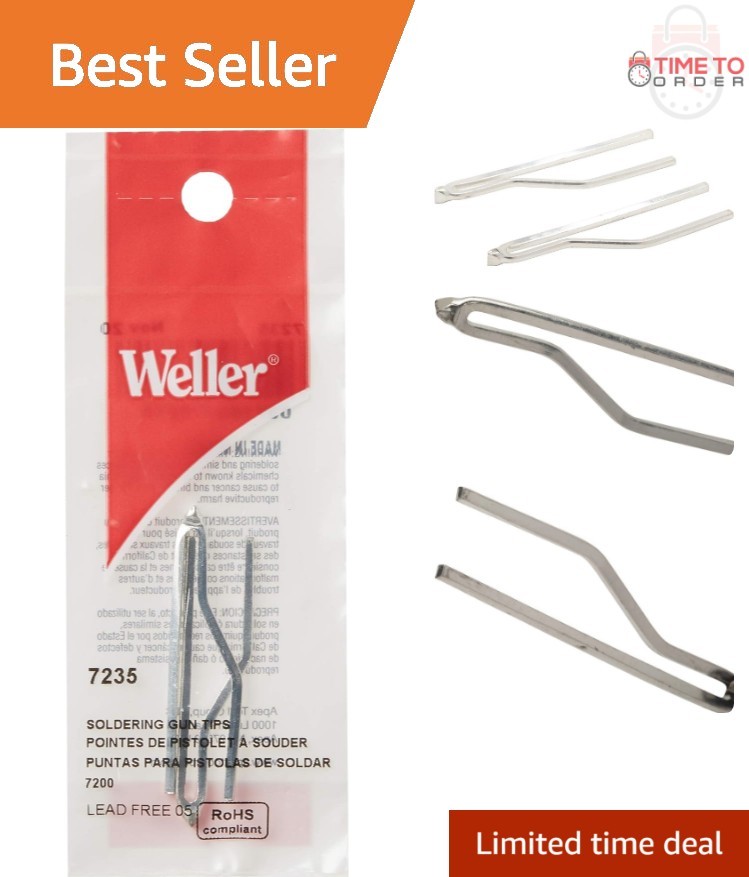 Replacement Soldering Gun Tip 2 Pack Heatable for Industrial Residential Use