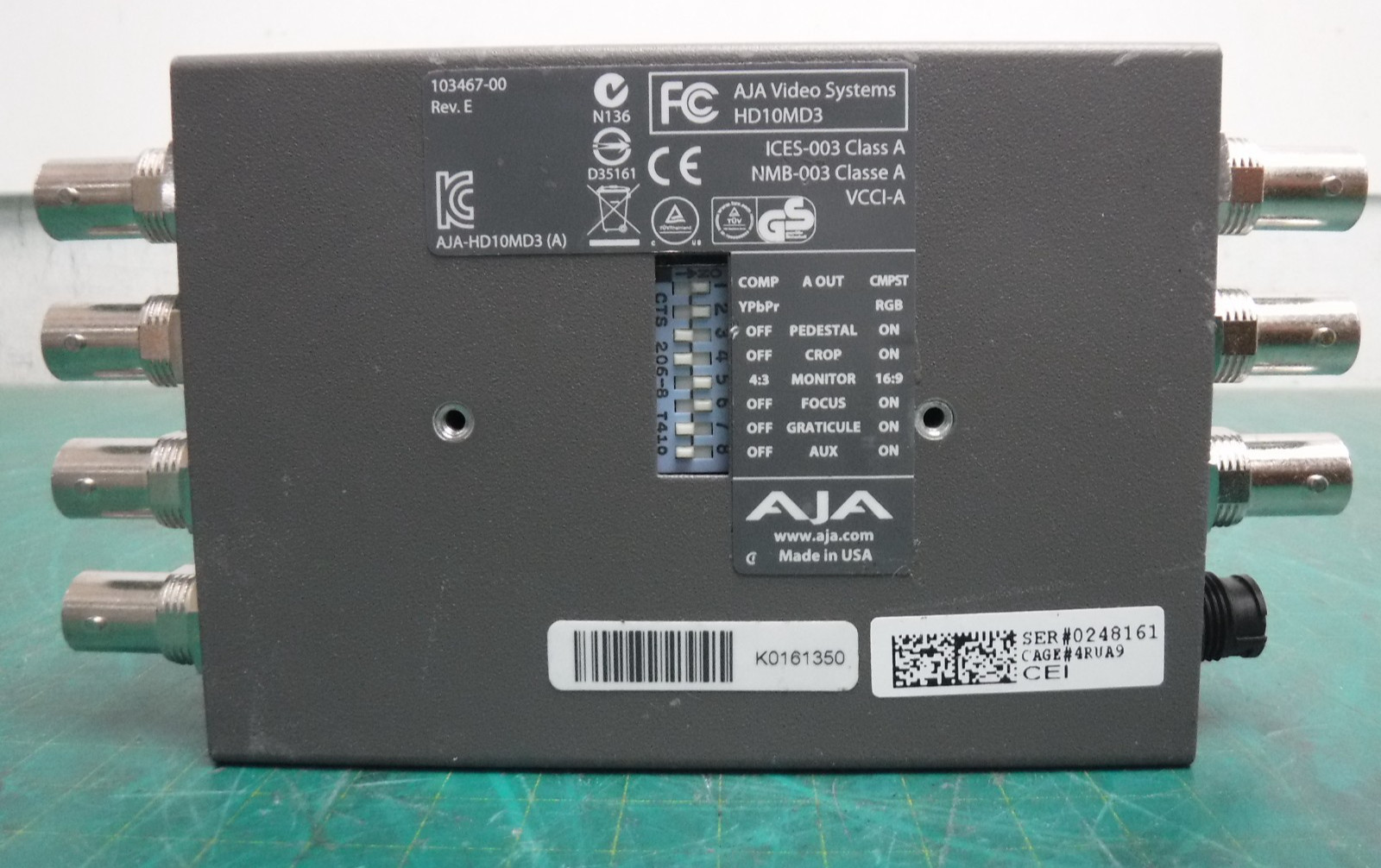 AJA HD10MD3 HD to SD Digital Downconverter