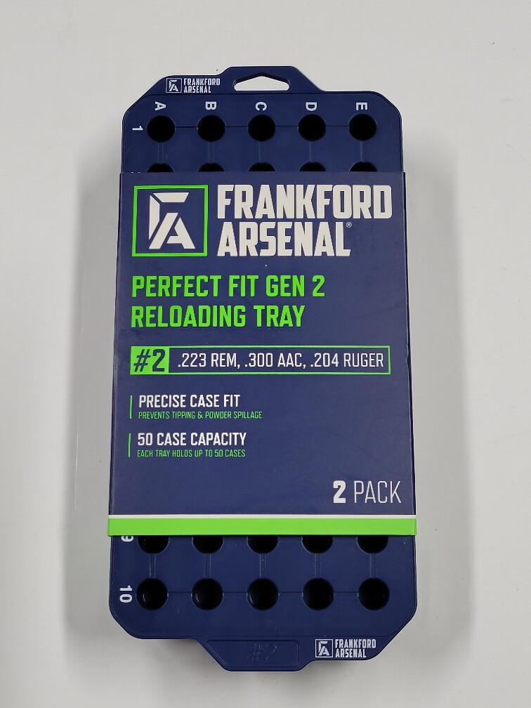 1183635 FRANKFORD ARSENAL PERFECT FIT RELOADING TRAYS 2-PACK - #2 - FREE SHIP