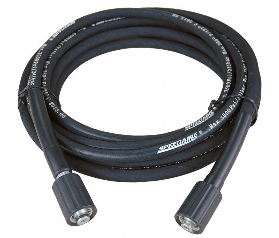 Speedaire 22KE05 Pressure Washer Hose M22 Female x M22 Male 50' Nitrile